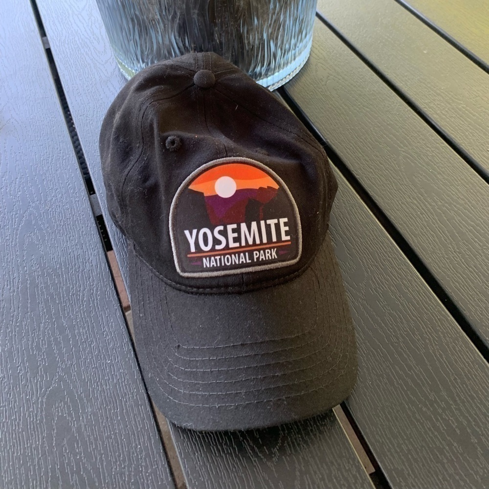 𝅺yosemite national park hat. Black. One size. Unisex, adjustable. (279)